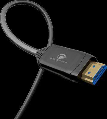 China Environmental Friendly High Speed AOC Transmitter Konsole AOC Active HD Kable 2.0 HDMI Male To Steel 8 Pin Male To HDMI Fiber Optic Cable for sale