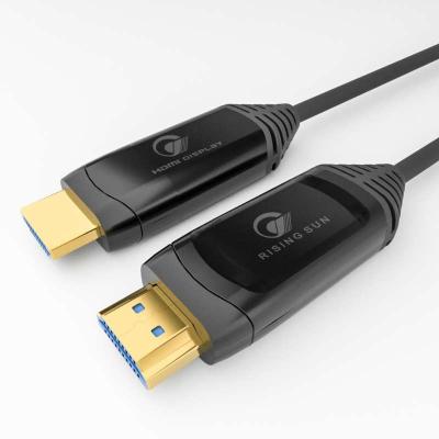 China Environmental Friendly Certificated 3D Fiber Optic 8k High Speed Fiber Optic Cable 2.0 18Gbps 60hz HDMI Cabo 2.0 HDMI 15m Kable 30ft HDMI 4k 2.1 Cabo for sale