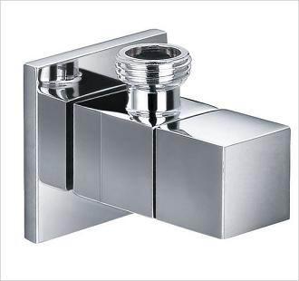 China Bathroom Accessory Sets , Leak Resistance Square Wall Mounted Angle Taps for sale
