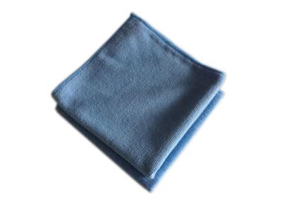 China 80%Polyester 20%Polyamide Light Blue Microfiber Cleaning Towel for sale