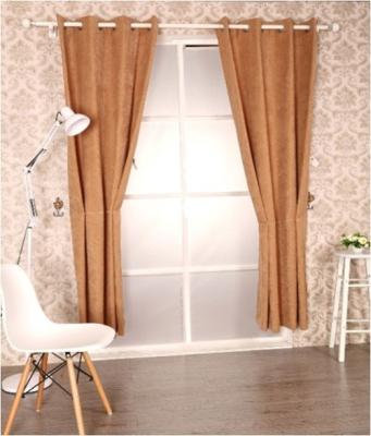 China Embrossed Fleece Polyester Black Out Window Curtain for sale