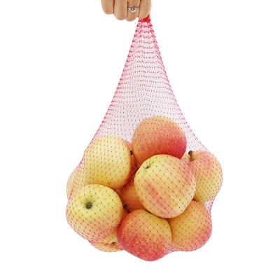 China Recyclable Fruit Collection Protective Packaging Drawstring Mesh Bag Plastic Netting Bag for sale