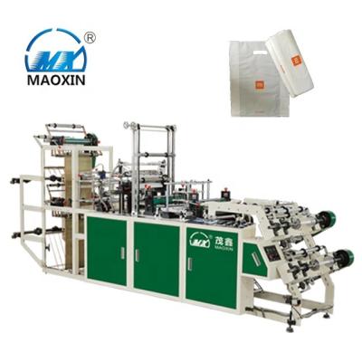 China Packaging Industry Automatic High Speed Rolling Plastic Shopping Bag Making Machine T-shirt Bag Making Machine for sale