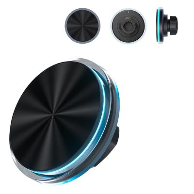 China Original Design Magnetic Car Phone Holder With Ambient Light And Strong Magnetic Attraction For Automotive for sale