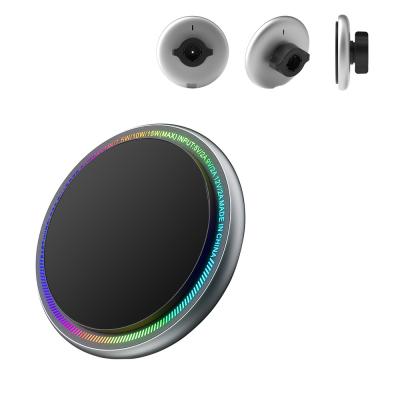 Κίνα Ελαφρύ και κομψό ασύρματο φορτιστή Magsafe Φορέας τηλεφώνου αυτοκινήτου με ισχυρή μαγνητική αναρρόφηση και προσαρμόσιμο φως κυκλοφορίας προς πώληση