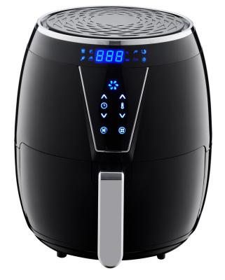 China Hot Sale Household LED Display 4.5L Square Shape Air Rotisserie Electric Air Fryer for sale