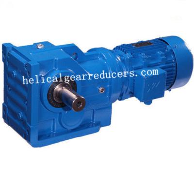 China DOFINE Helical Worm Gear speed reductor S series speed gear motor for sale