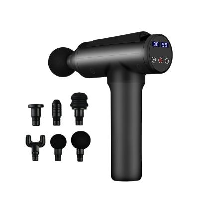 China Dropshipping Body Forbeauty 30 Speed Helmet Massager Back Gun With LCD Screen for sale