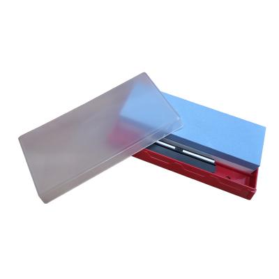 China OEM Disposable High Quality Double Sided Kitchen Knives Knife Set Whetstone Sharpening Stone 1000#&6000# With Plastic Box for sale