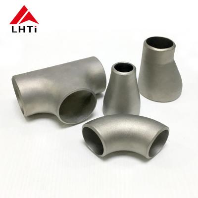 中国 継ぎ目が無い90度のチタニウムの溶接された肘の管継手 販売のため