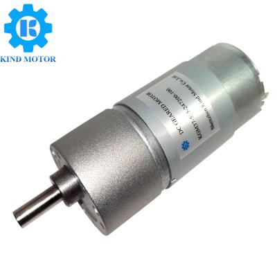 China Small 37mm DC 12v 18v 24v 12 Explosion Proof High Torque 15 20 25 Watt Speed Variable Speed Milling Gear Motor for sale