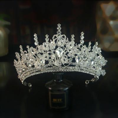 China Comfortable 2205 Bride Tiaras Crowns Shiny Rhinestone Celebration Party Beauty Pageant Crown Female Wedding Women for sale