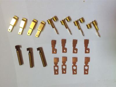 China Customized Metal Stamping Brass , Punching Metal Stamping Dies Copper Contact Parts for sale