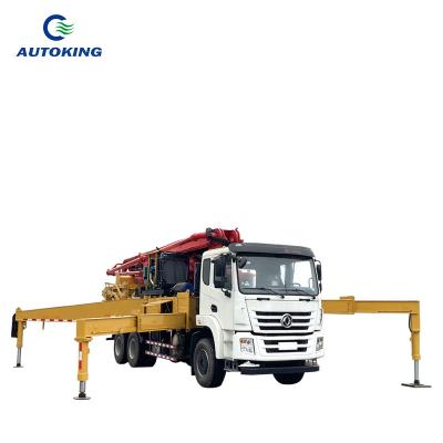 China 60M camión de bombeo diesel 18000kgs camión montado bomba de gran volumen en venta