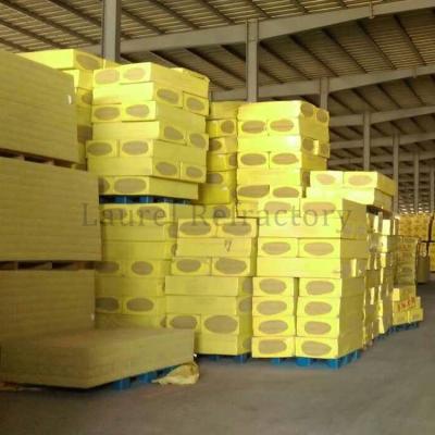 China Isolamento acústico refratário Painel de lã de rocha mineral 50 mm Para isolamento de parede exterior à venda