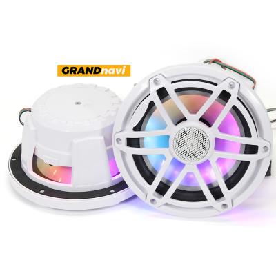 China GRANDnavi Iluminação LED RGB de 6 polegadas Alta-falantes Marinos, IP67 Boat Yacht Stereo Marinho à venda