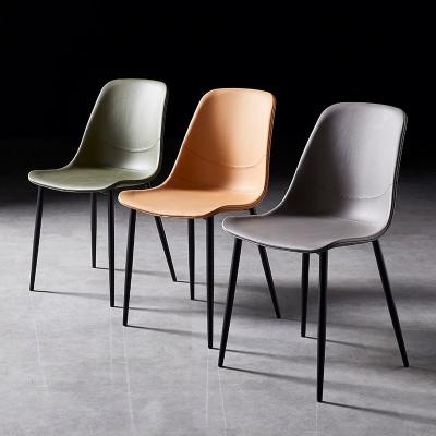 China Modern Design Modern Dining Room Furniture PU Dining Chair Simple Creative Dining Chair Made in China for sale