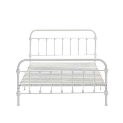 China European antique style metal cast iron furniture design double bed metal bed for sale