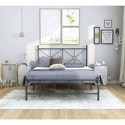 China Simple comfortable metal bed iron metal bed metal bed bedroom design furniture double size cheap metal bed bunk beds for sale