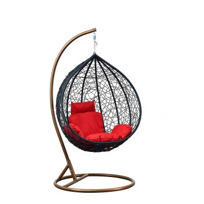 China Rattan Egg Chair Rattan Egg Chair Outdoor Furniture Relaxing Patio Around Hanging Egg Swing Chair for Garden for sale