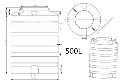 Cina Customizde OEM Rotational Molding Plastic Water Tank con la migliore qualità in vendita