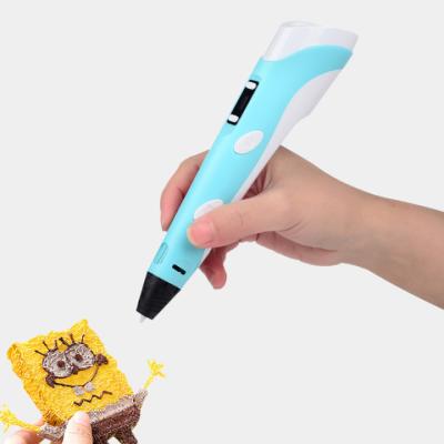 China LCD Display/Prototyping LCD Display Adjustable Wire High Quality Fast Motor Temperature Powering 3d Printer Pen Drawing Pens With Speed Control for sale