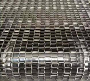 Cina Rete metallica su misura del nastro trasportatore 25mm di acciaio inossidabile in vendita