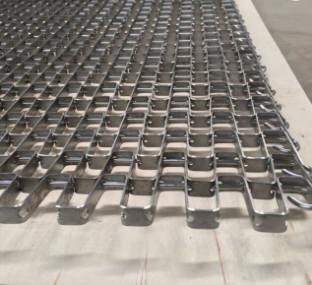 Cina 304 nastri trasportatori di acciaio inossidabile Flex Weave Square Wire Mesh in vendita