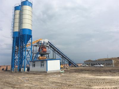 Cina 90m3 Engineering Construction Machinery Ready Mix Concrete Portable Silo Cement Batching Plant in vendita