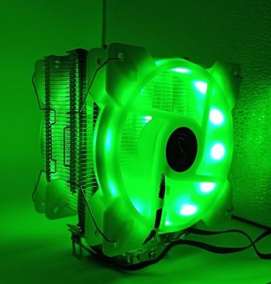 China Two 120mm 6 heatpipe RGB CPU cooler for intel LGA 115X/1366/2011/2066/AMD all models for sale
