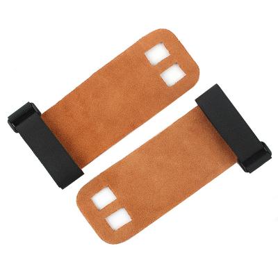 China Durable Fitness Weight Lifting Gloves Leather GYM Hand Grip Weight Lifting Support for sale