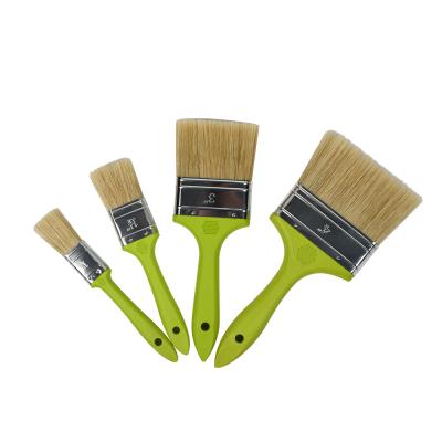 China Wholesale New Style Paint White Bristle Mixed With Plastic Filament Handle Brush for sale