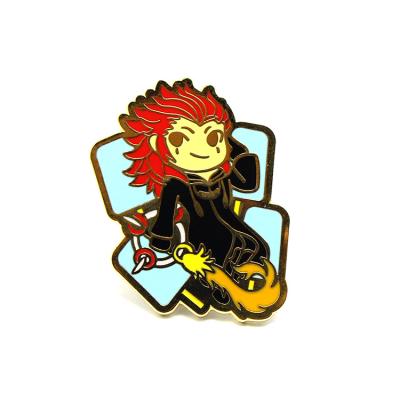China Hot Sale Europe Custom Badge Character Soft Enamel Pin For Gift Custom Your Own Design Metal Soft Enamel Lapel Pin for sale