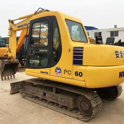 China Used Komatsu Pc60 crawler excavator Secondhand excavator in stock for sale 0.28m³ for sale