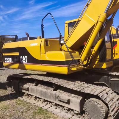 China Used 20ton CAT 320B excavators Secondhand tractor excavator construction equipment 1M³ for sale