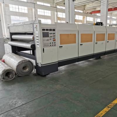 China Full Automatic Cardboard Box Making Machine Four Color Flexo High Speed Automatic Paper Printing Machine for sale