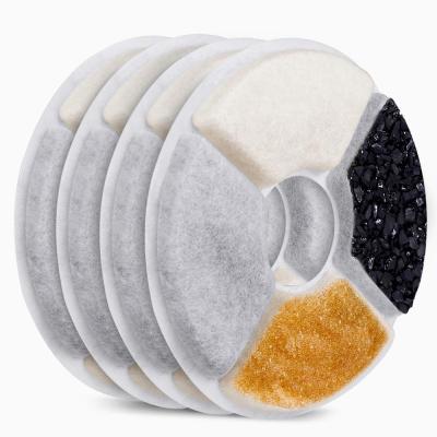 China Stored Automatic Pet Fountain Water Dispenser Filters , Activated Carbon Drinking Water Fountain Filters Replacement for sale