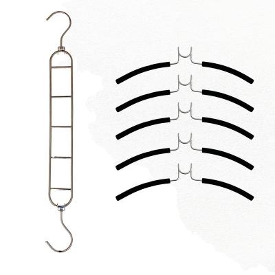 China Anti-slip OEM/ODM manufacturer hot selling metal clothes space saving hangers for sale