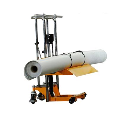 China Building Material Stores PRL Long Manual Roll Cart Roll Paper Hydraulic Paper Pusher For Printing Plant for sale