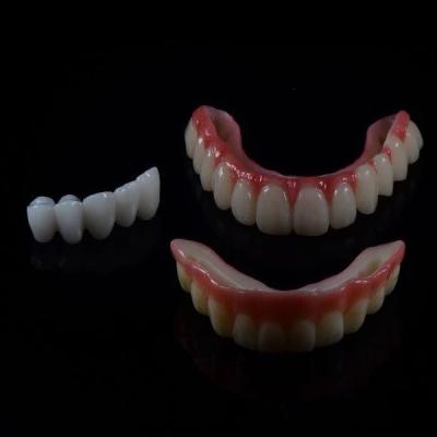 China CAD CAM Dientes fresados Implantes dentales temporales Prótesis Puente de corona en venta