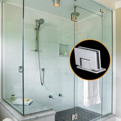China Frameless Glass Balusrading Stainless Steel Shower Door Wall Mount Hardware for sale