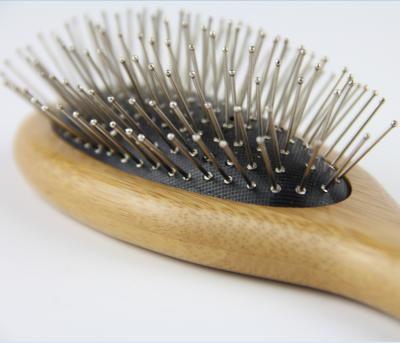 China Sustainable Finepet Carbonized Bamboo Grooming Dog Brushes for sale