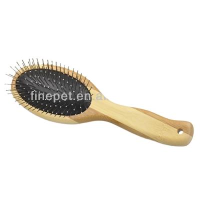 China Sustainable Best Selling Dog Grooming Brush With Bamboo Material In High Quality for sale