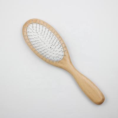 China Sustainable Wooden Pet Pin Brush With Pins For Cat And Dog for sale