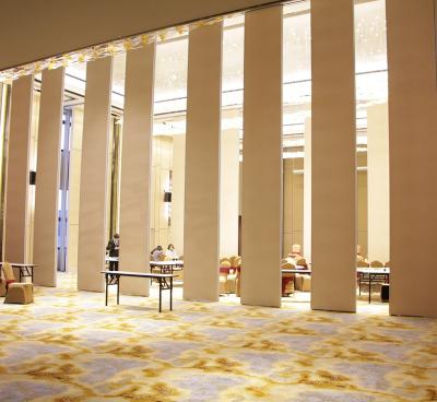 China Sistema de pared de separación deslizante operable Paredes de separación plegables insonorizadas de hotel en venta