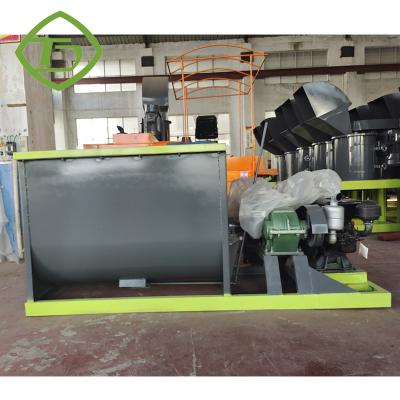 중국 SUS304 Horizontal Fertilizer Mixer Machine Equipment 380V 3phase 판매용