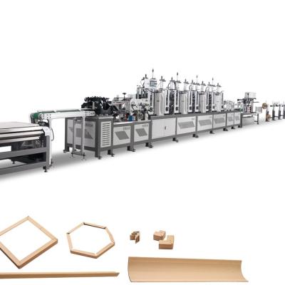China Retail High Speed V+U Profile +Flat Paper Board 60 M/Min Corner Guard Protector Making Machinery YJ-S60-F3 for sale
