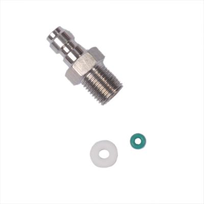 China Family Houses Tuxing 4500psi 300bar 30mpa Thread M8 Stainless Steel Male Connector For Pcp Pump for sale