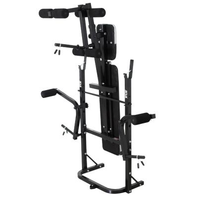 China Foldable and Adjustable Home Use Weightlifting Foldable Bench with Chest Fly and Leg Promoter for sale
