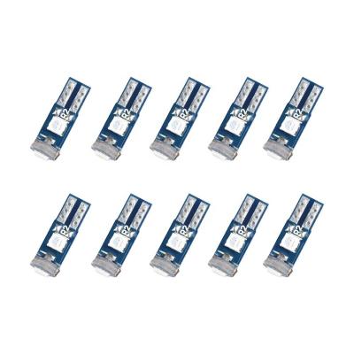 China T5 LED Bulb Dash Dash Lights Wedge Base 6000K 3030 SMD For Car Instrument Indicator AC Lamp Auto Interior Accessories 1PC Universal for sale